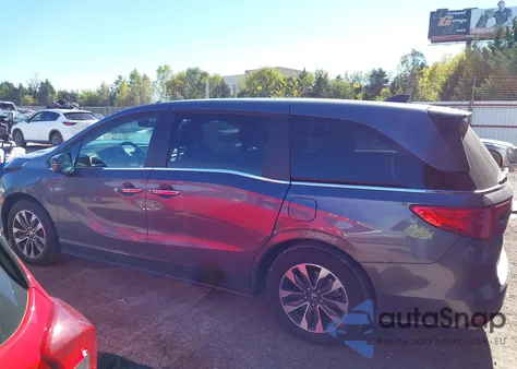 2022 Honda Odyssey Ex-L from USA, damaged, VIN 5FNRL6H7XNB051176